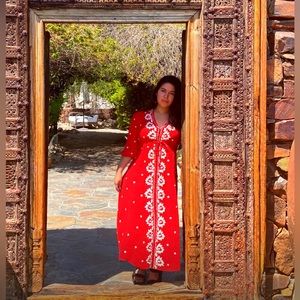 Free People embroidered dress